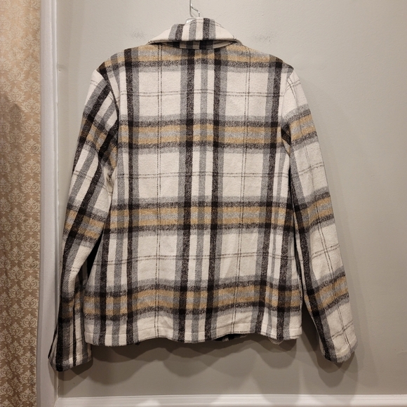 Anthropologie MELLÓDAY Plaid Flannel Shacket - M - Picture 3 of 8